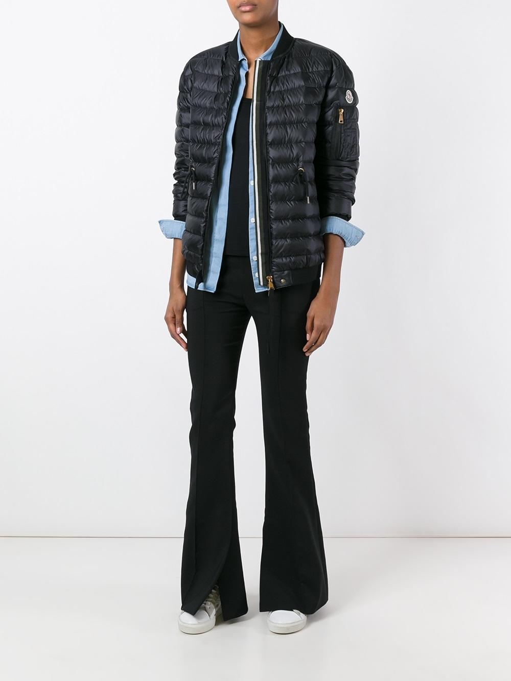 moncler black down gaufre jacket moncler black down gaufre jacket