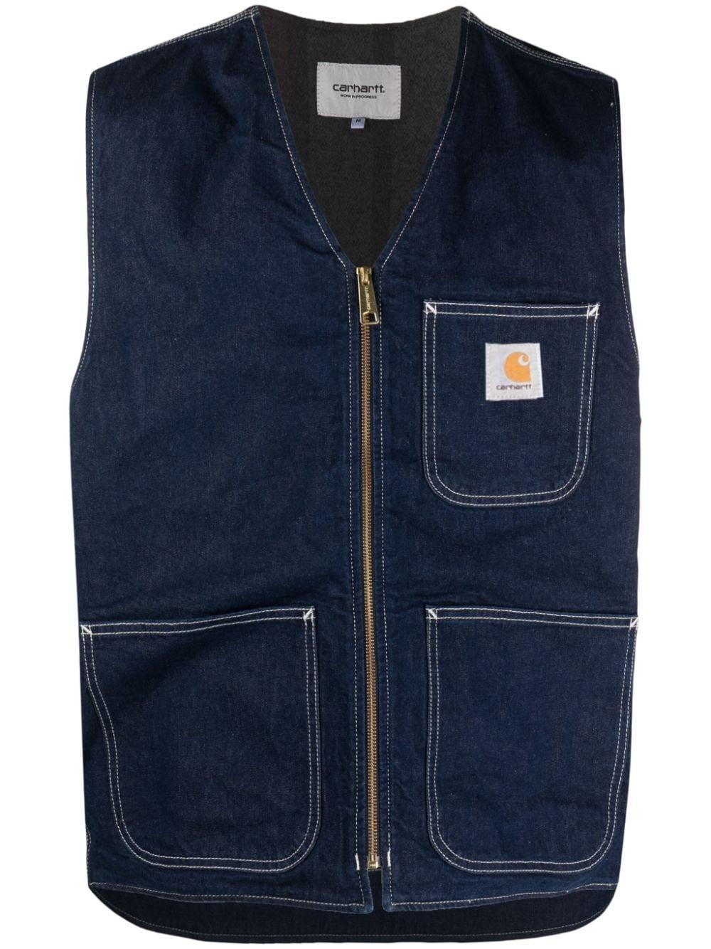 Carhartt Denim Vest in Blue for Men | Lyst UK