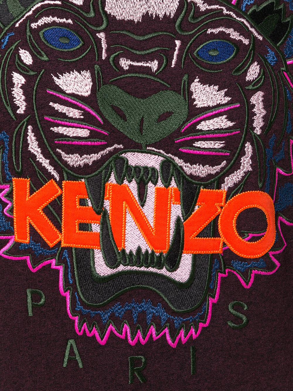 kenzo purple tiger sweatshirt
