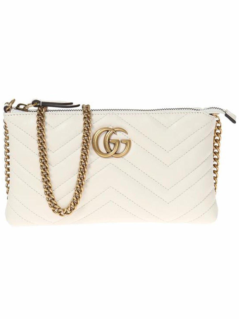Lyst - Gucci Gg Marmont Wallet Crossbody Bag in Natural