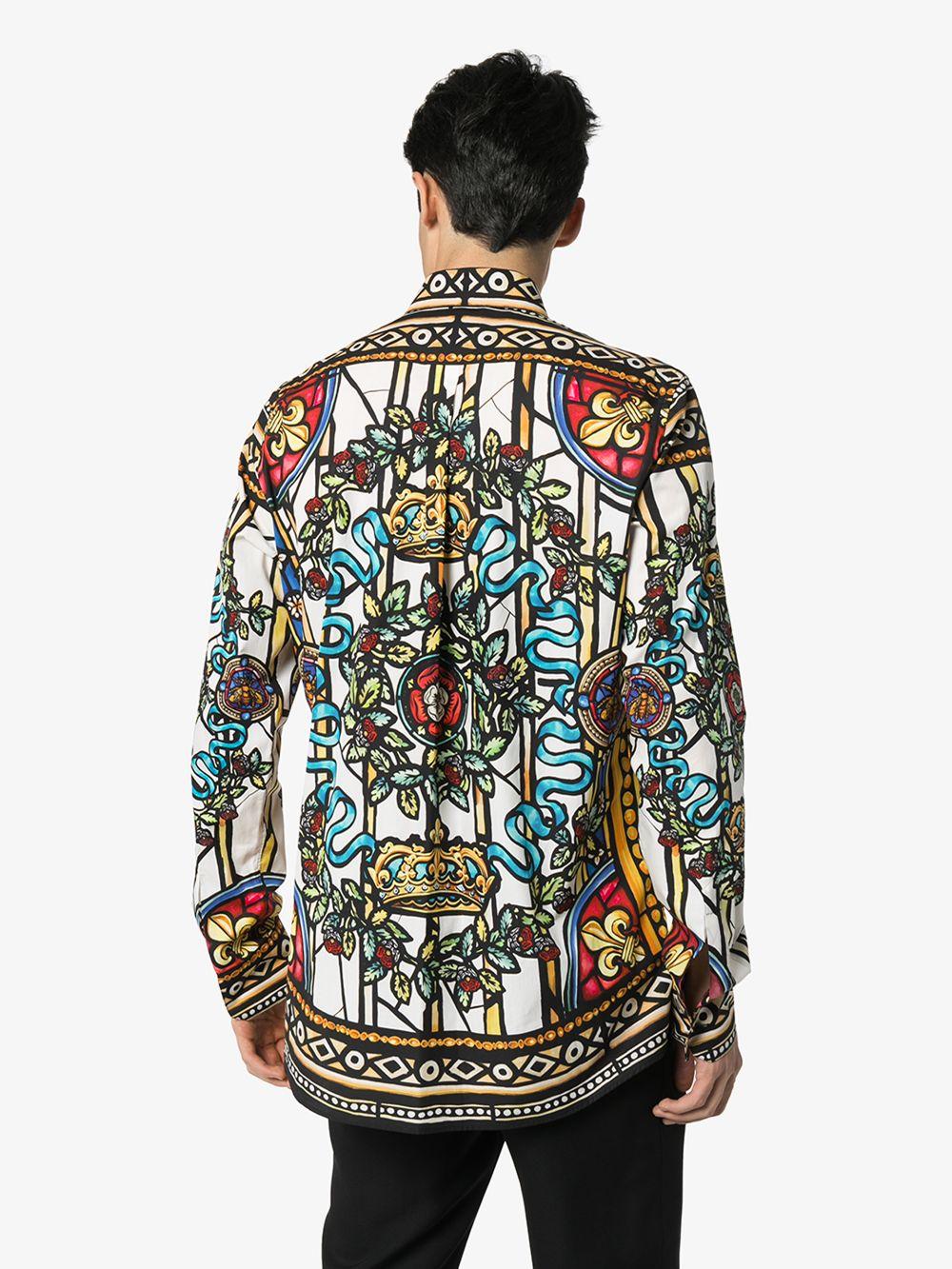 dolce-gabbana-WHITE-Printed-