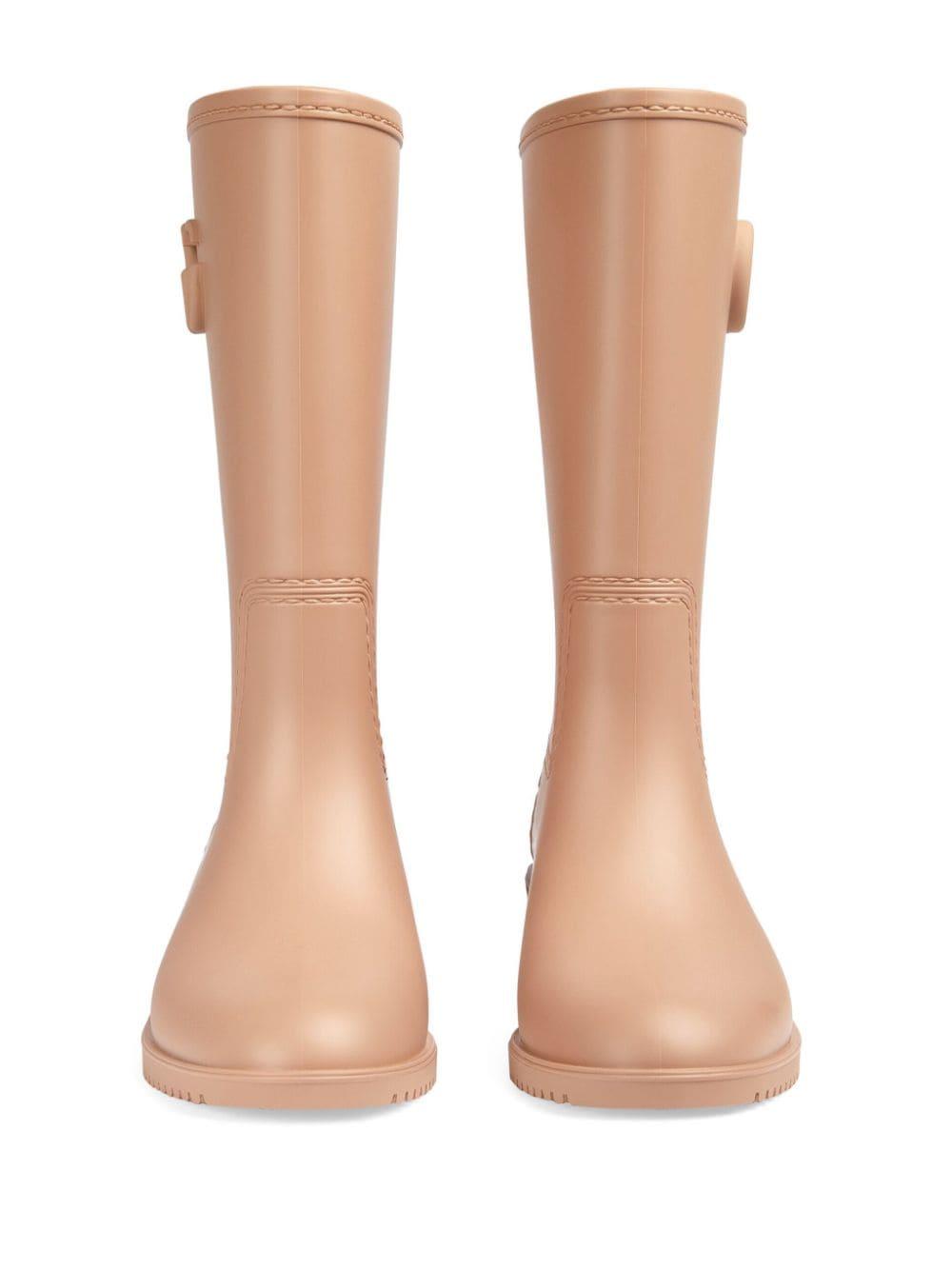 Gucci Rubber Rain Boots in Brown Lyst UK