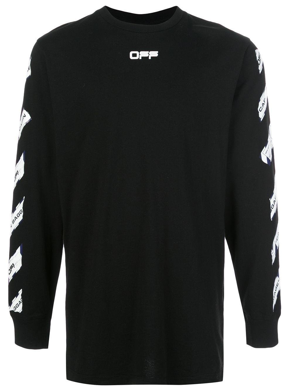Off-White c/o Virgil Abloh Cabin Baggage T-shirt in Black for Men | Lyst