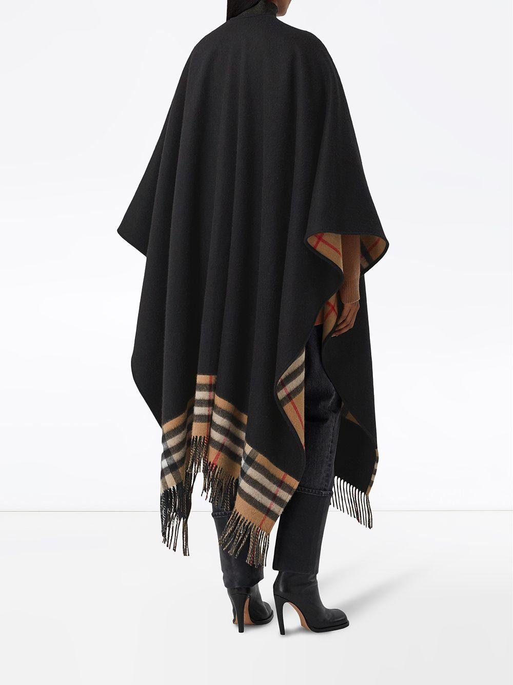 Black store burberry cape