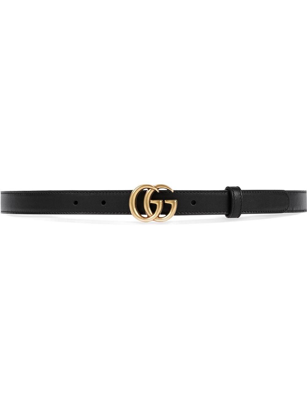 Gucci Leather Belt With Double G Buckle in Black | Lyst