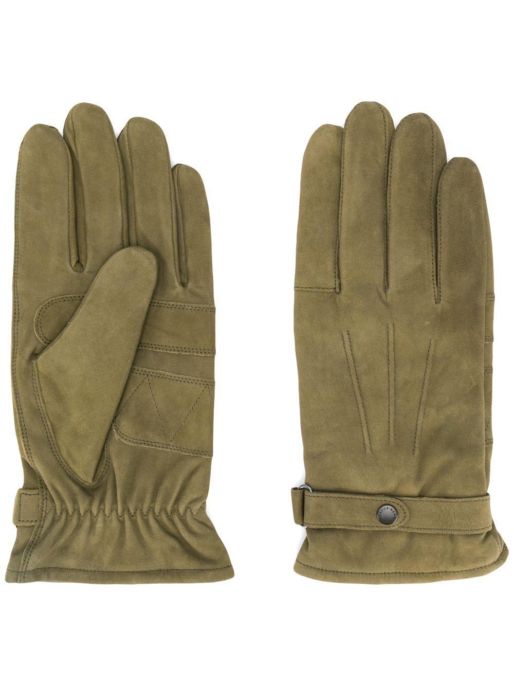 barbour leather gloves