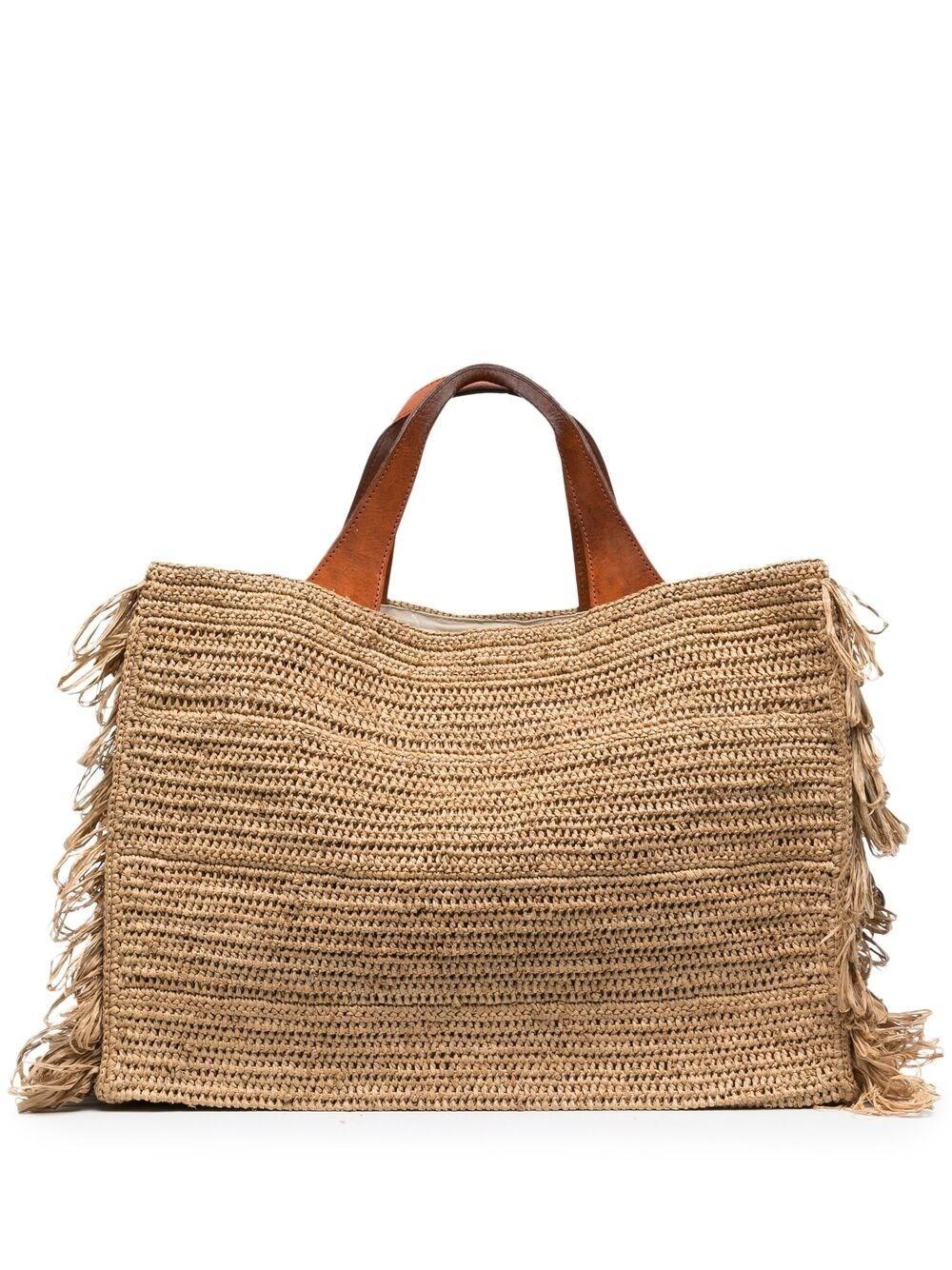 トートバッグ IBELIV 'Miray' shopping bag Large Shopping Bag RAFFIA - MIRAY | IBELIV