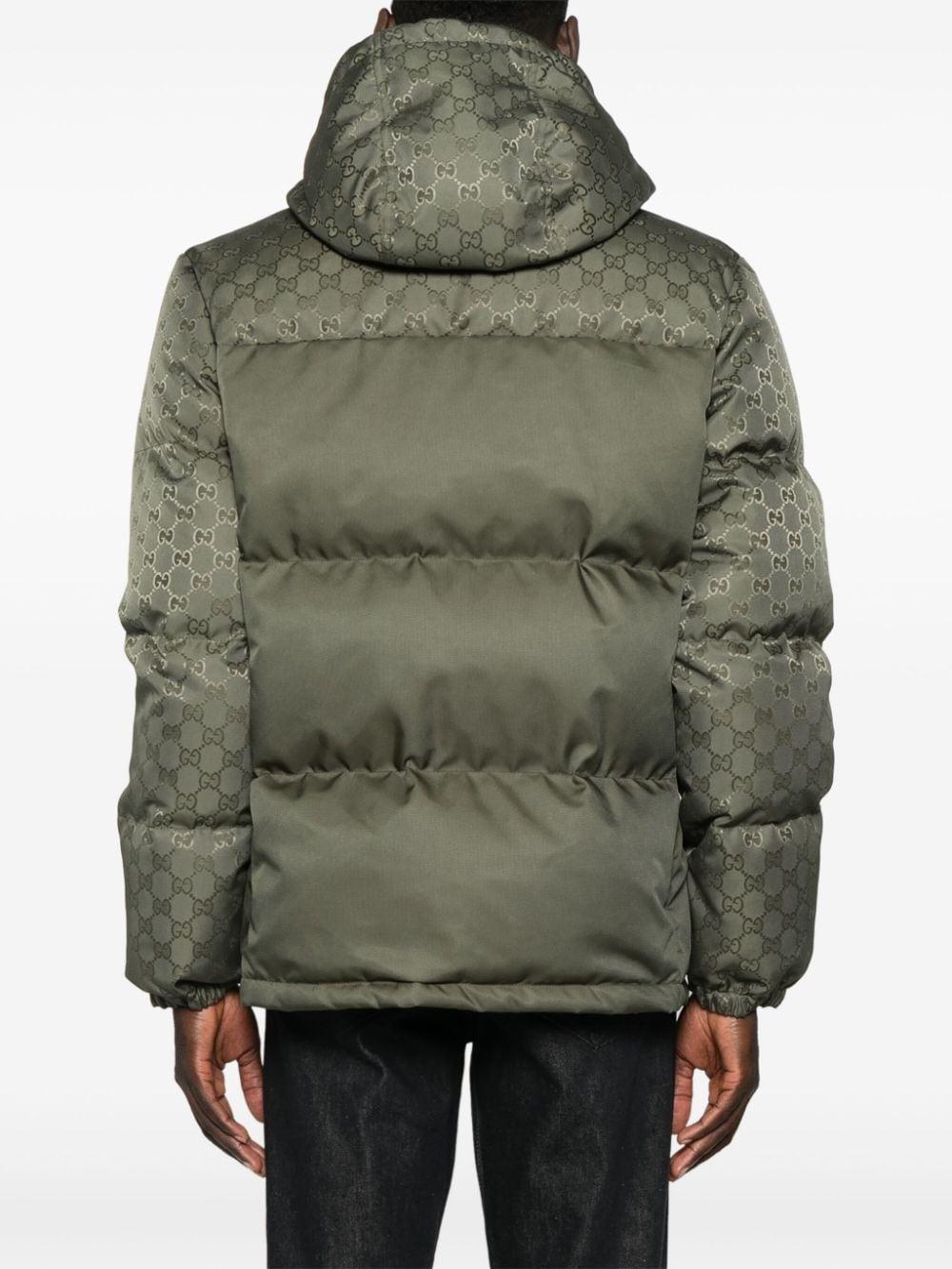 Gucci Gg Canvas Puffer Jacket in Green for Men Lyst UK