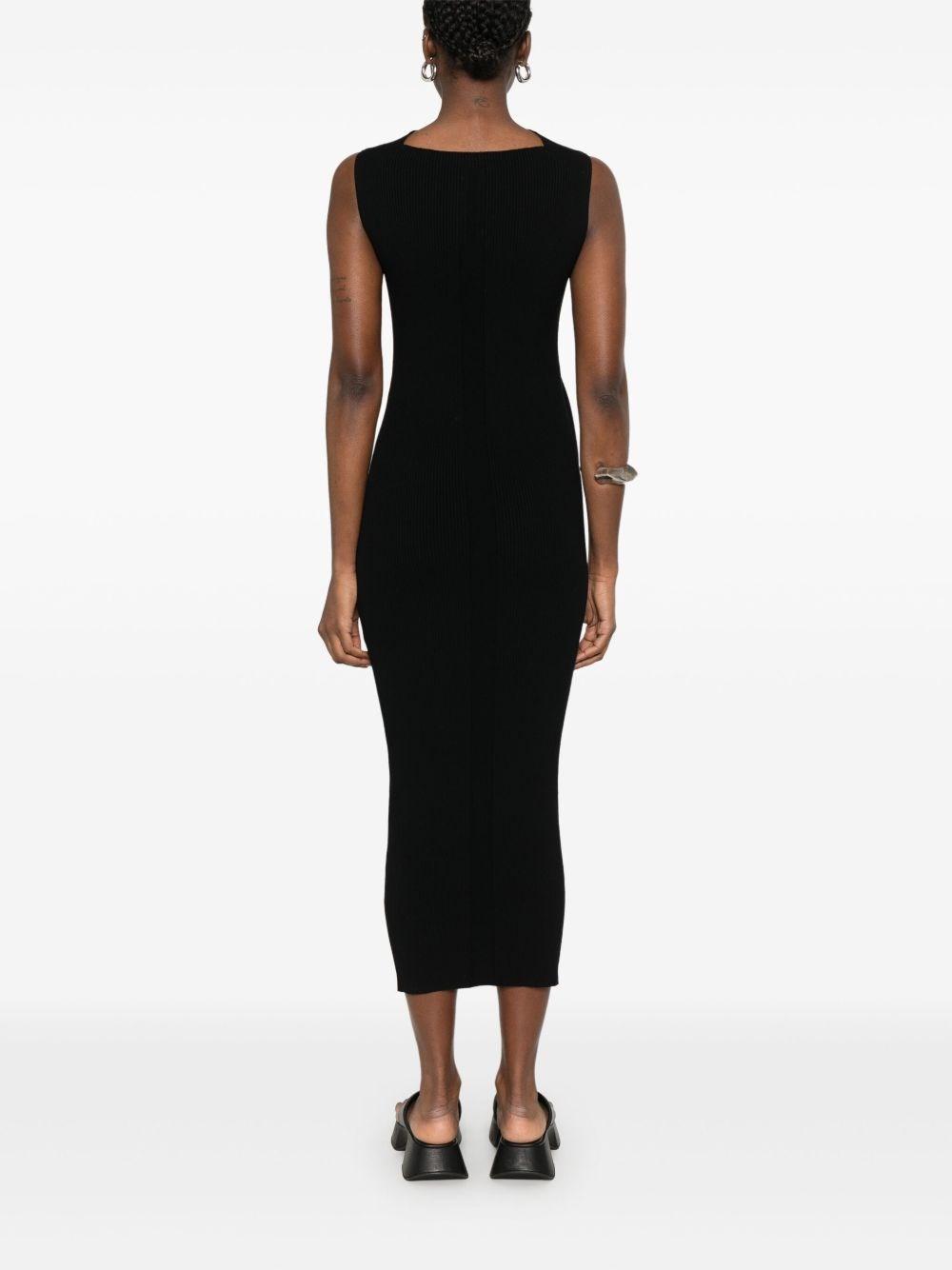 VIP【送料関税込】RICK OWENS KNITTED WOOL LONG DRESS Rick Owens Knitted Long Dress in Black | Lyst Canada