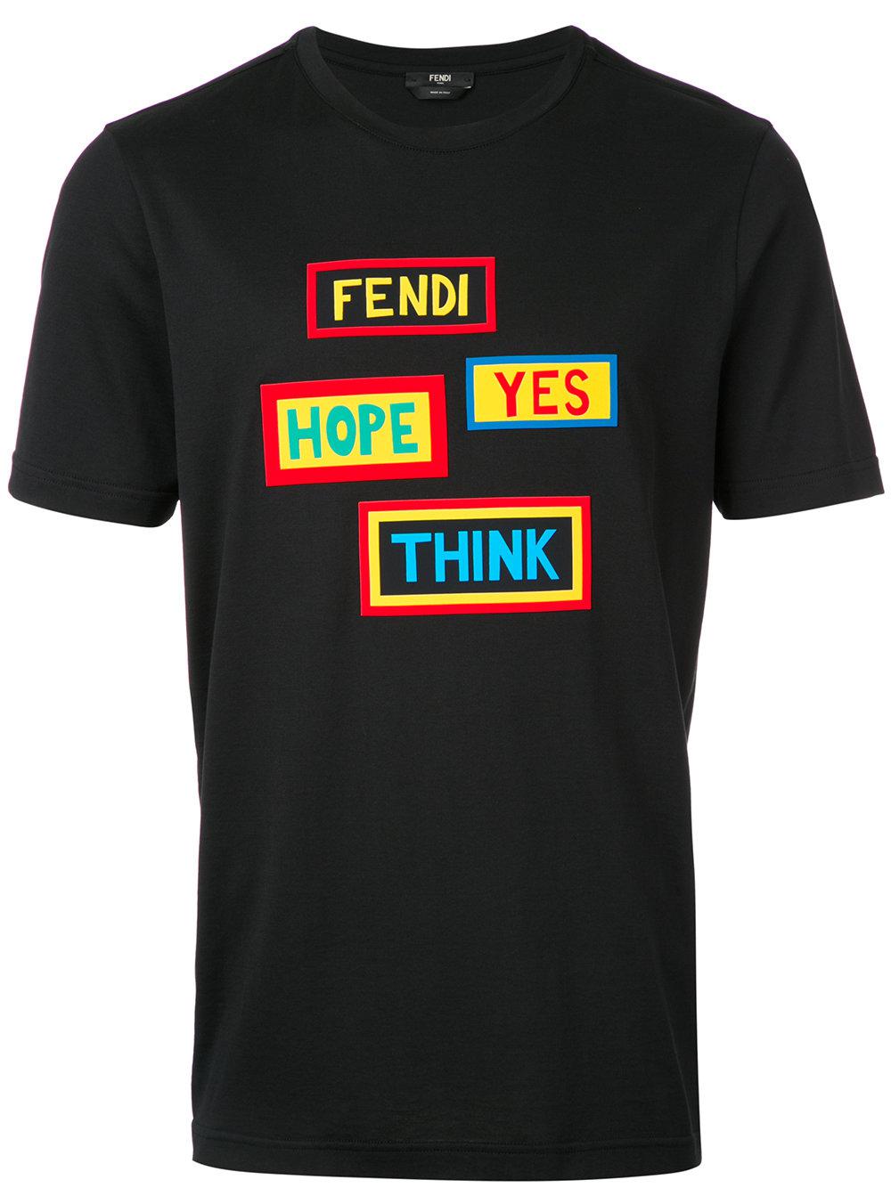 Fendi Logo T Shirt Outlet Shop, UP TO 65% OFF | www 