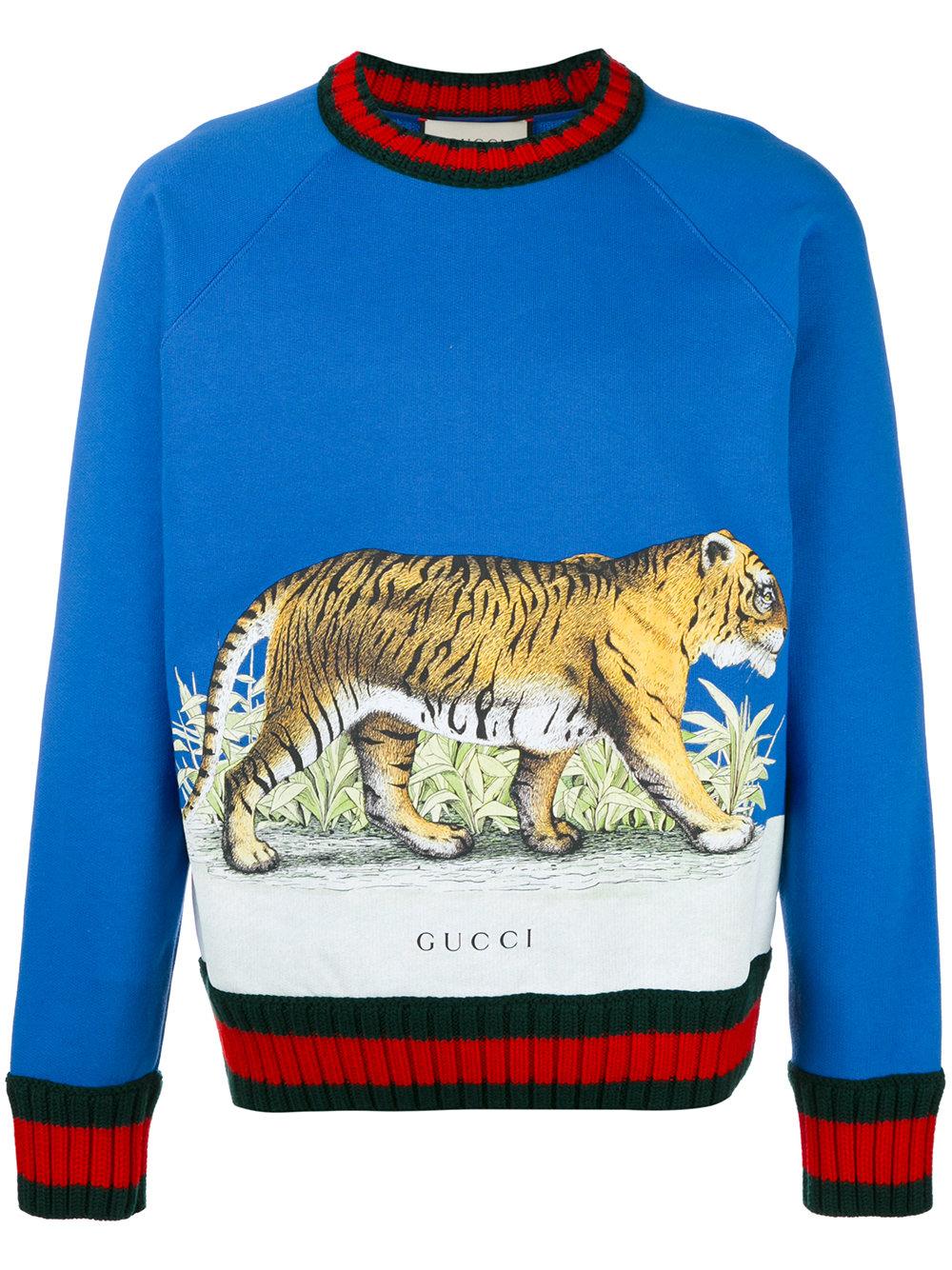 Gucci Walking Tiger-print Cotton 