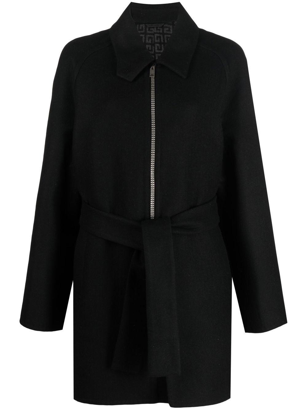 Givenchy Doubleface Wool Coat in Black Lyst