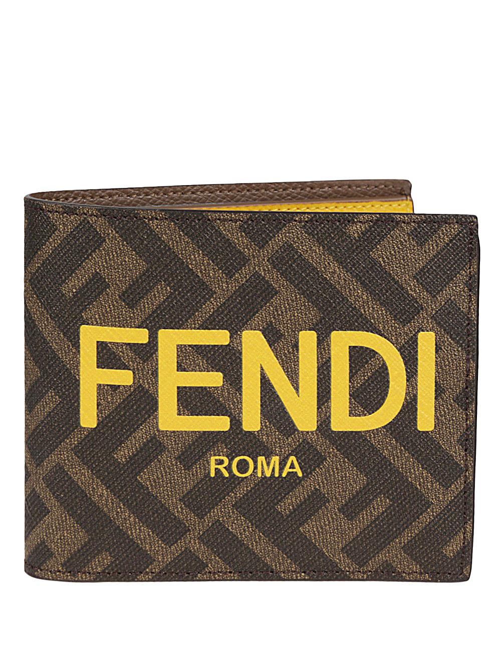 Fendi logo wallet hot sale