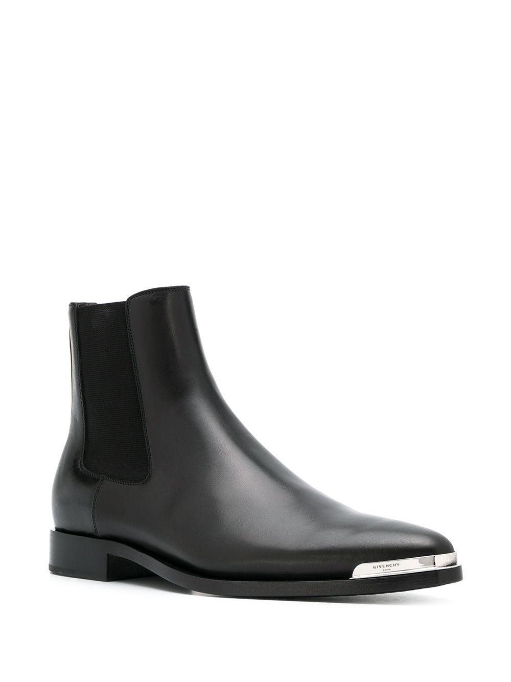 Givenchy Dallas Metal-toe Leather Chelsea Boots in Black for Men | Lyst UK