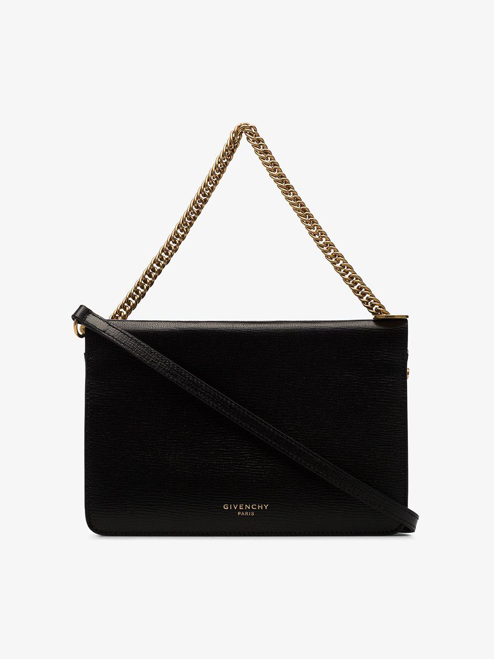 Electronic Perception hill Givenchy Leather Chain Handle Crossbody Bag in Black | Lyst