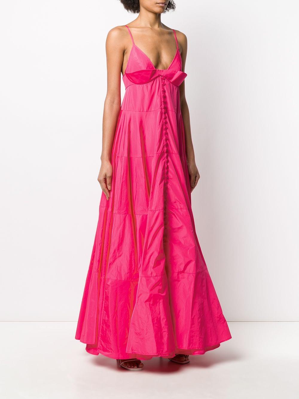 Jacquemus La Robe Manosque Taffeta Maxi-dress in Pink | Lyst