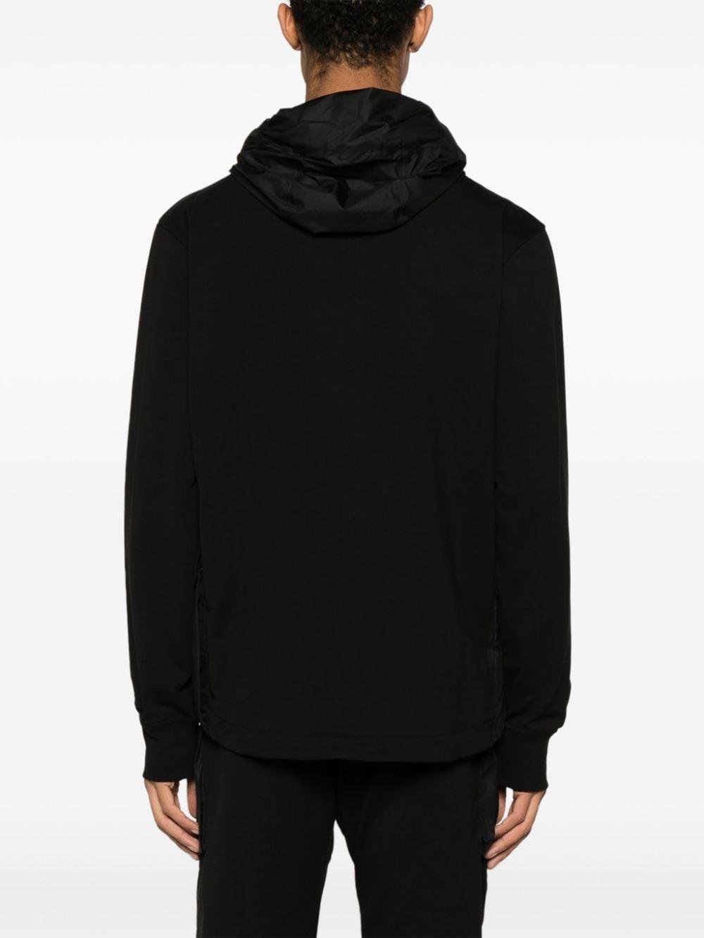 Cp company zip hoodie black store