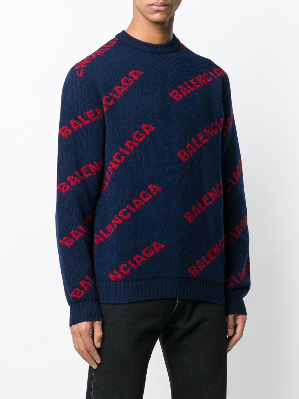 balenciaga sweater blue
