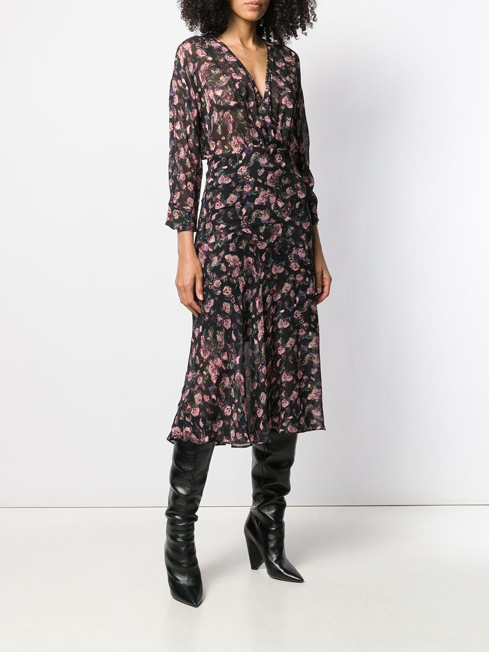 IRO Synthetic Temper Floral-print Midi 