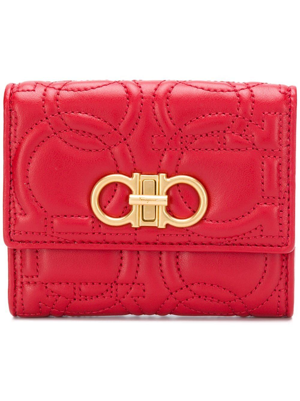 ferragamo wallet red