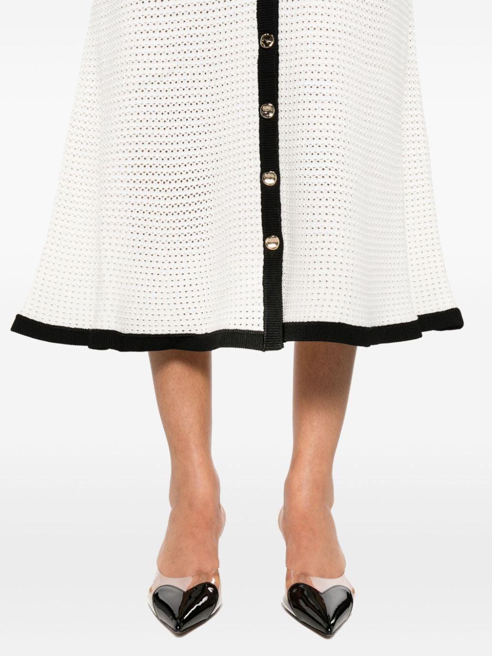 Self-Portrait Crochet Midi Dress in White Lyst UK