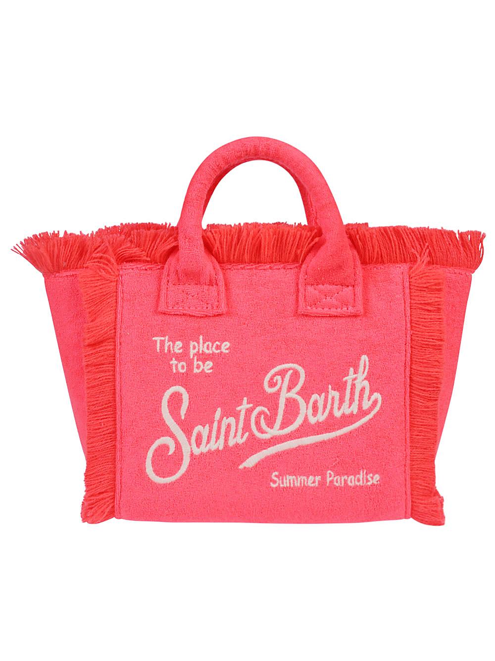 MC2 SAINT BARTH: Colette shopper bag in canvas - Red