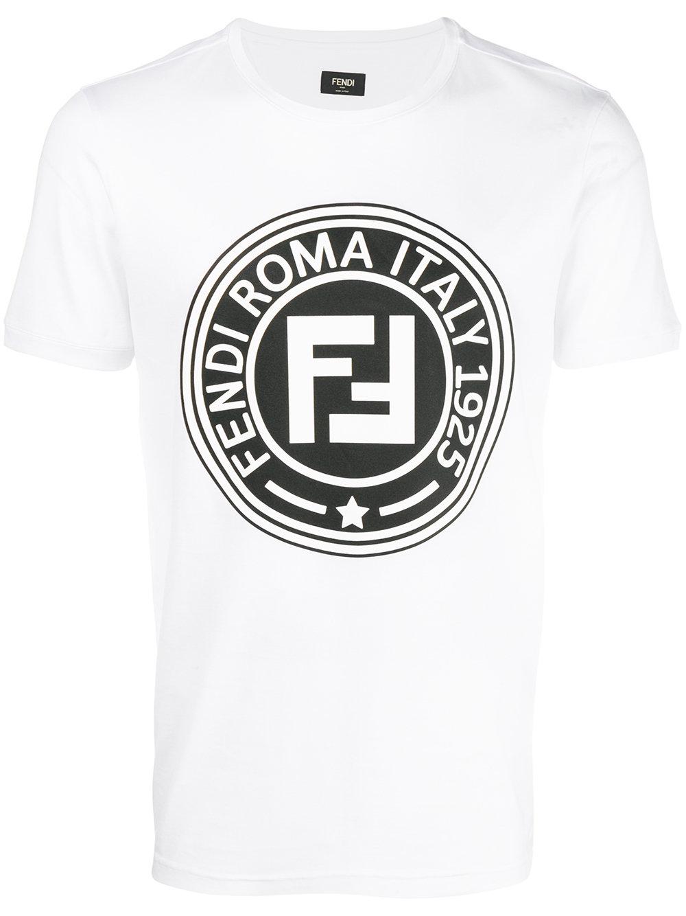 fendi circle logo t shirt