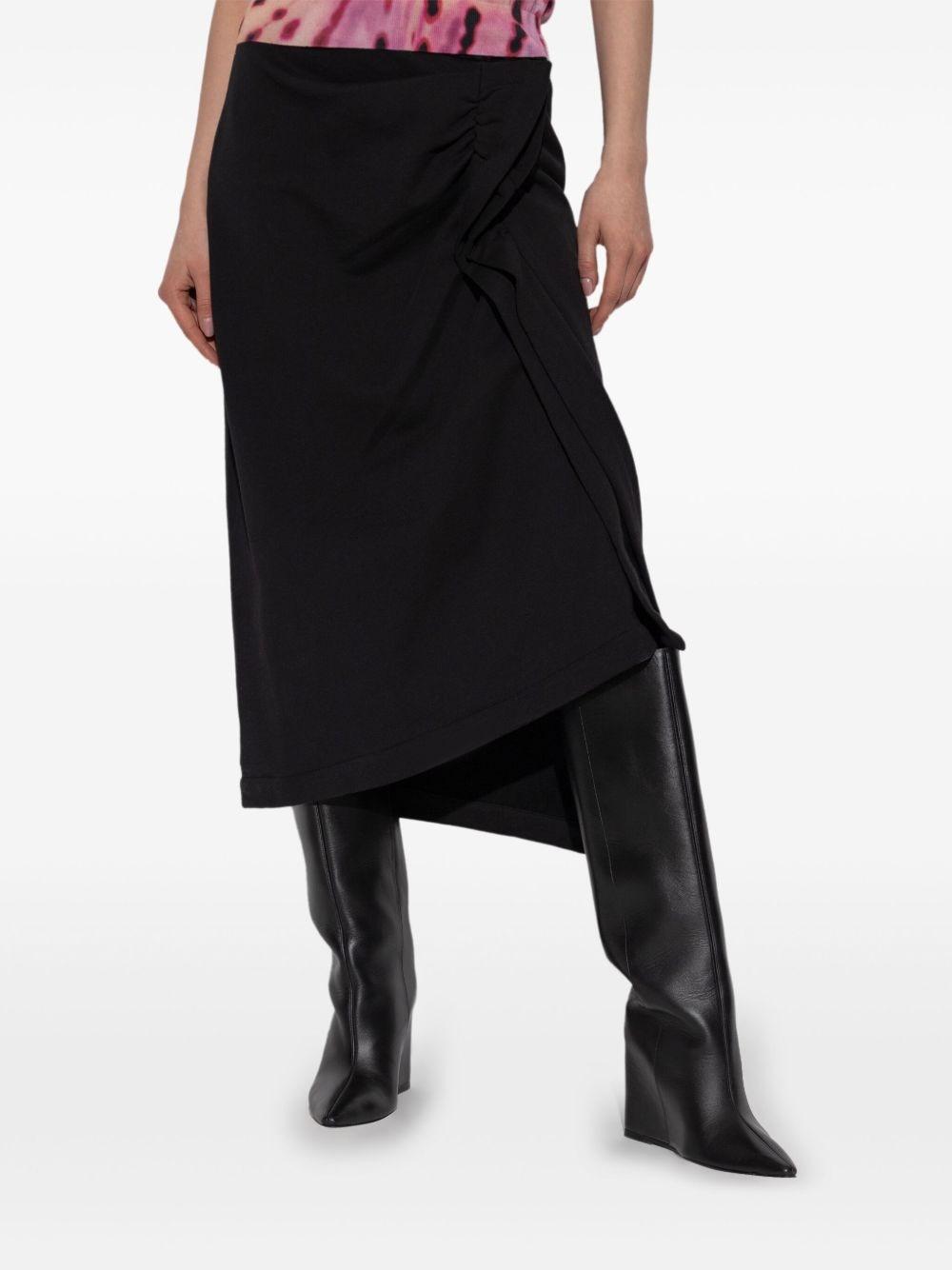 スカート DRIES VAN NOTEN HANAM MIDI SKIRT Dries Van Noten Hanam Midi Skirt in Black | Lyst