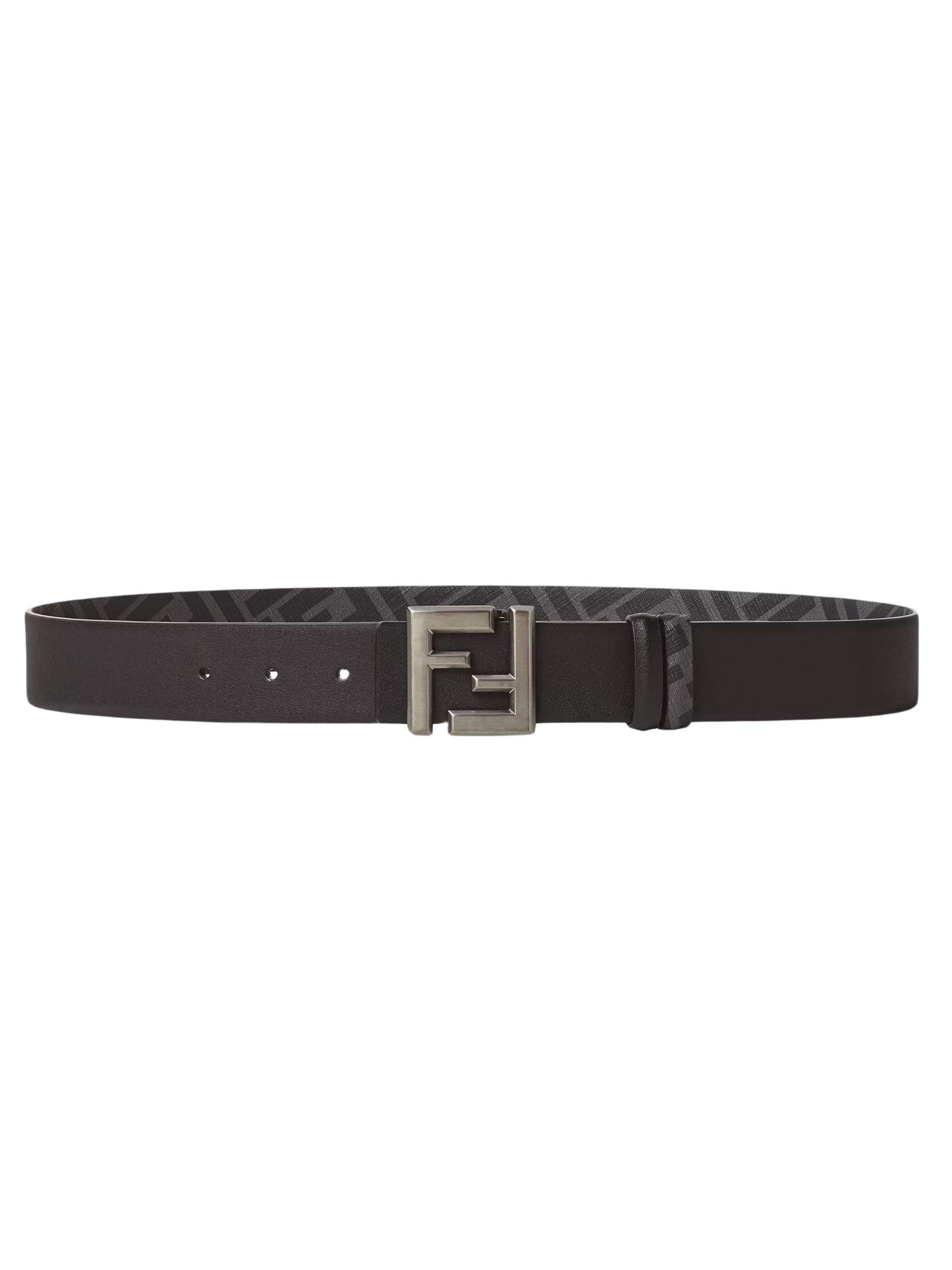 FENDI｜BELTS (Squared FF leather belt (8C0648 AQ1J F1N1Y FENDI Squared FF Belt | Blue | FARFETCH CA