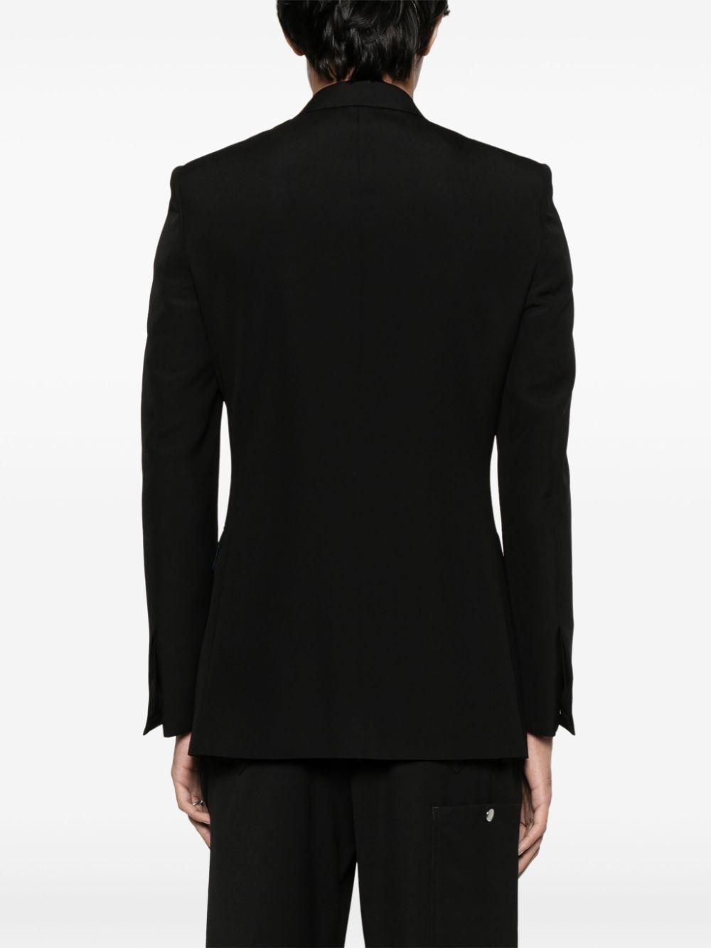 ジャケット GIVENCHY Pleated back blazer Black Givenchy U Lock Pleat Jacket in Black | FWRD