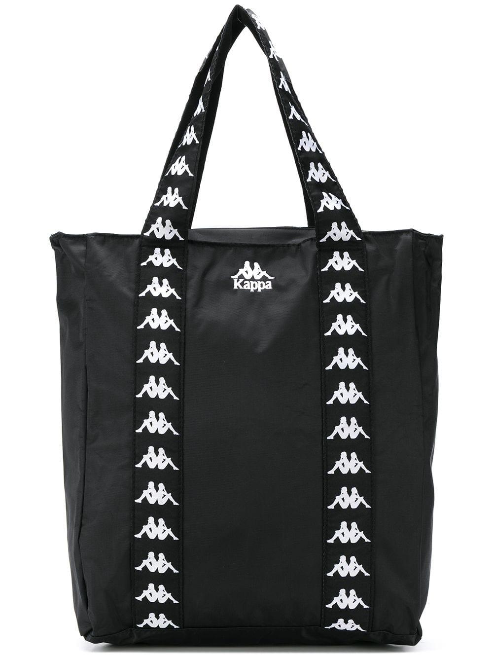 Kappa Synthetic Tote Bag in Black/White (Black) for Men | Lyst