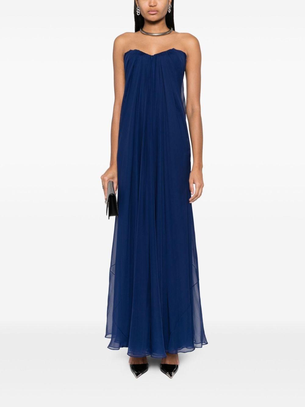 Bcbg draped deals chiffon maxi dress