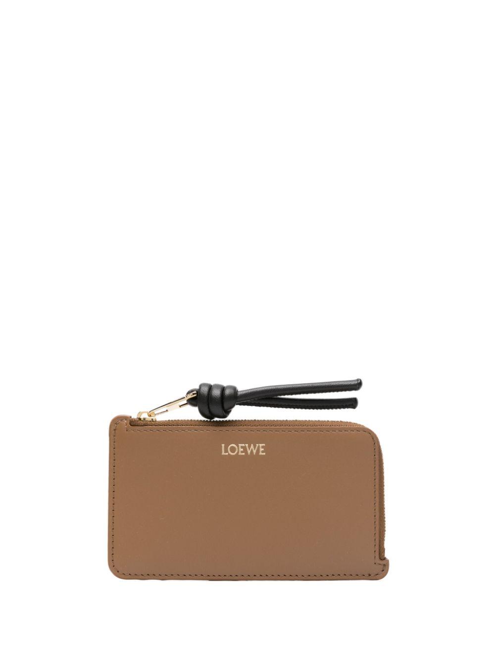 Loewe Leather Knot Coin and Card Holder