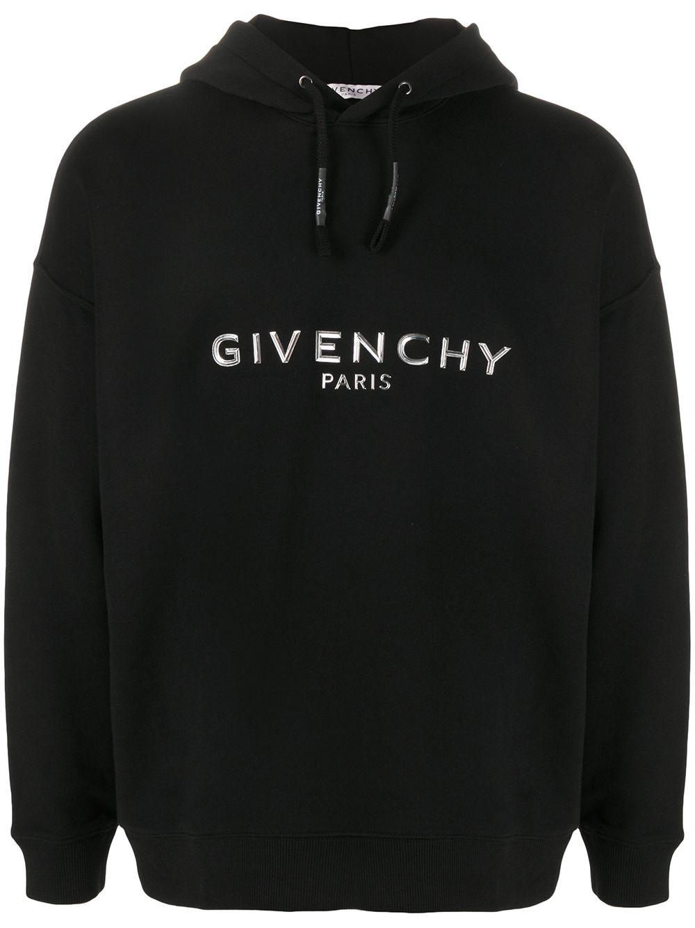 Givenchy Embossed Logo Hoodie in Black for Men - Save 46% - Lyst