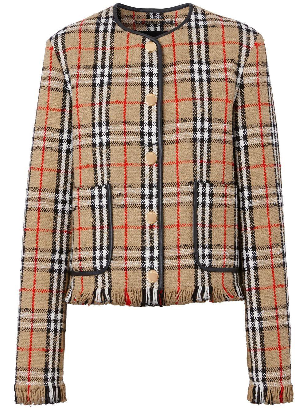Burberry Checl Motif Jacket | Lyst UK