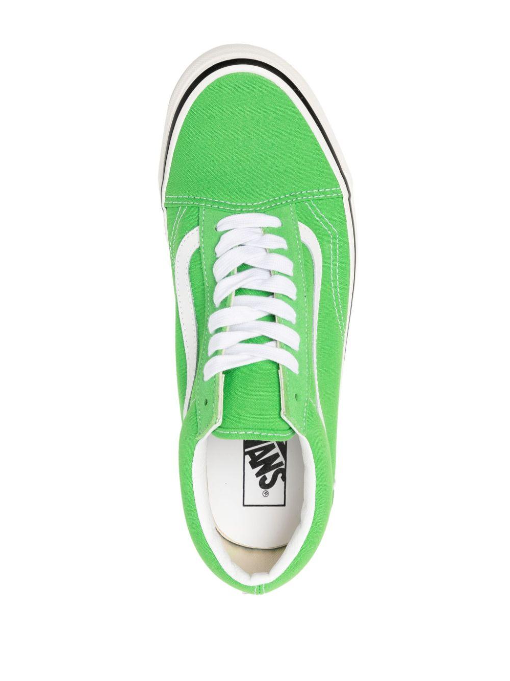 Lime green store vans old skool