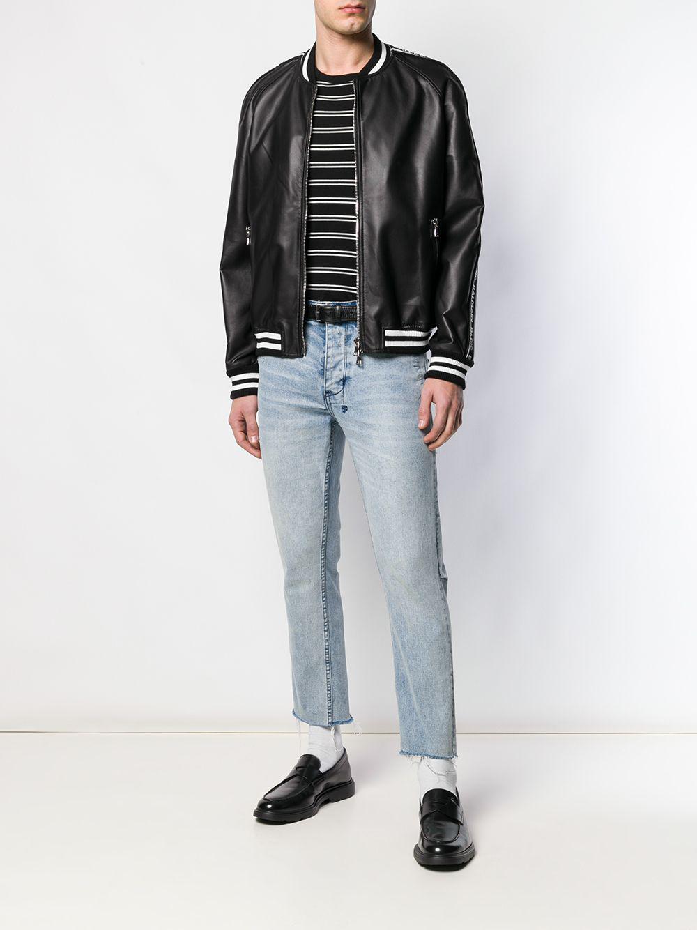 【送料&関税込】Balmain B-army Ii - Leather Black / Black Rh Balmain Leather Cropped Jacket | Black | FARFETCH