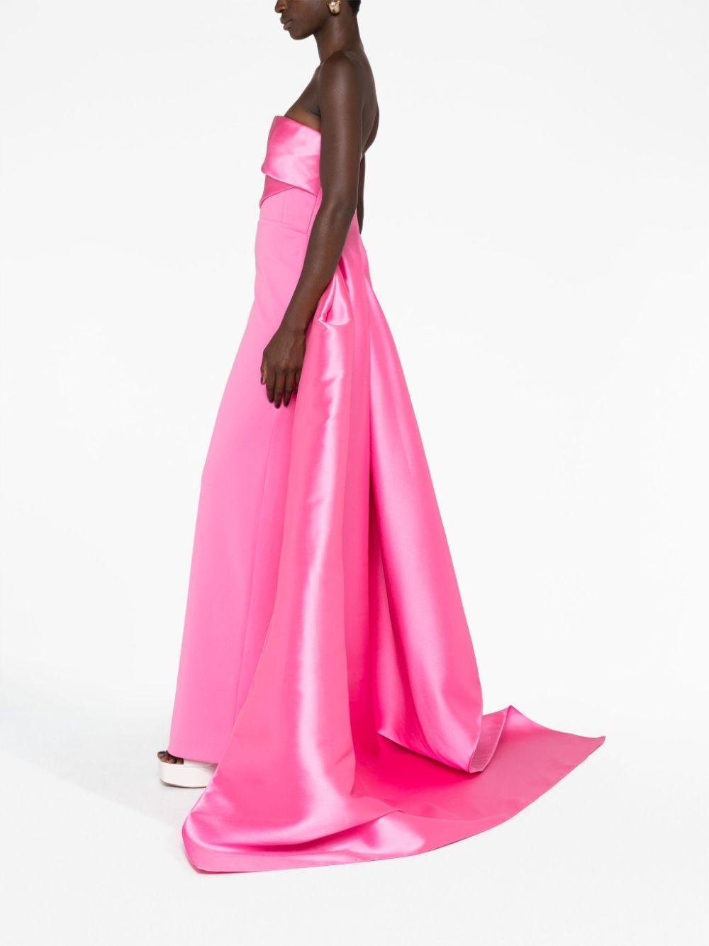 Solace London Kinsley Long Dress in Pink | Lyst Canada