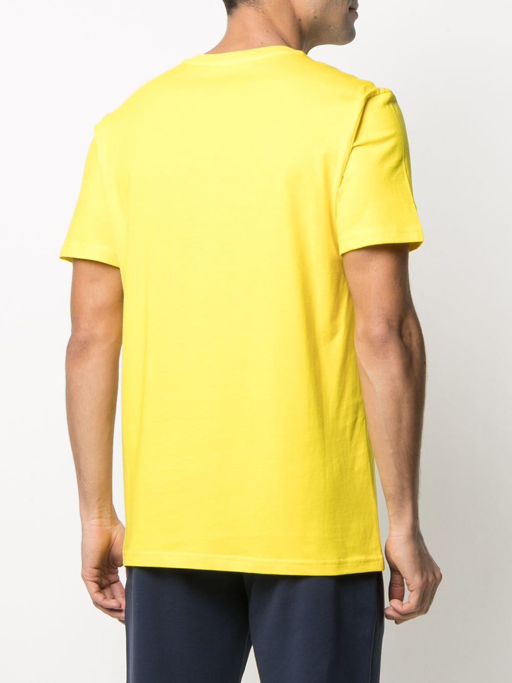 black and yellow moschino t shirt