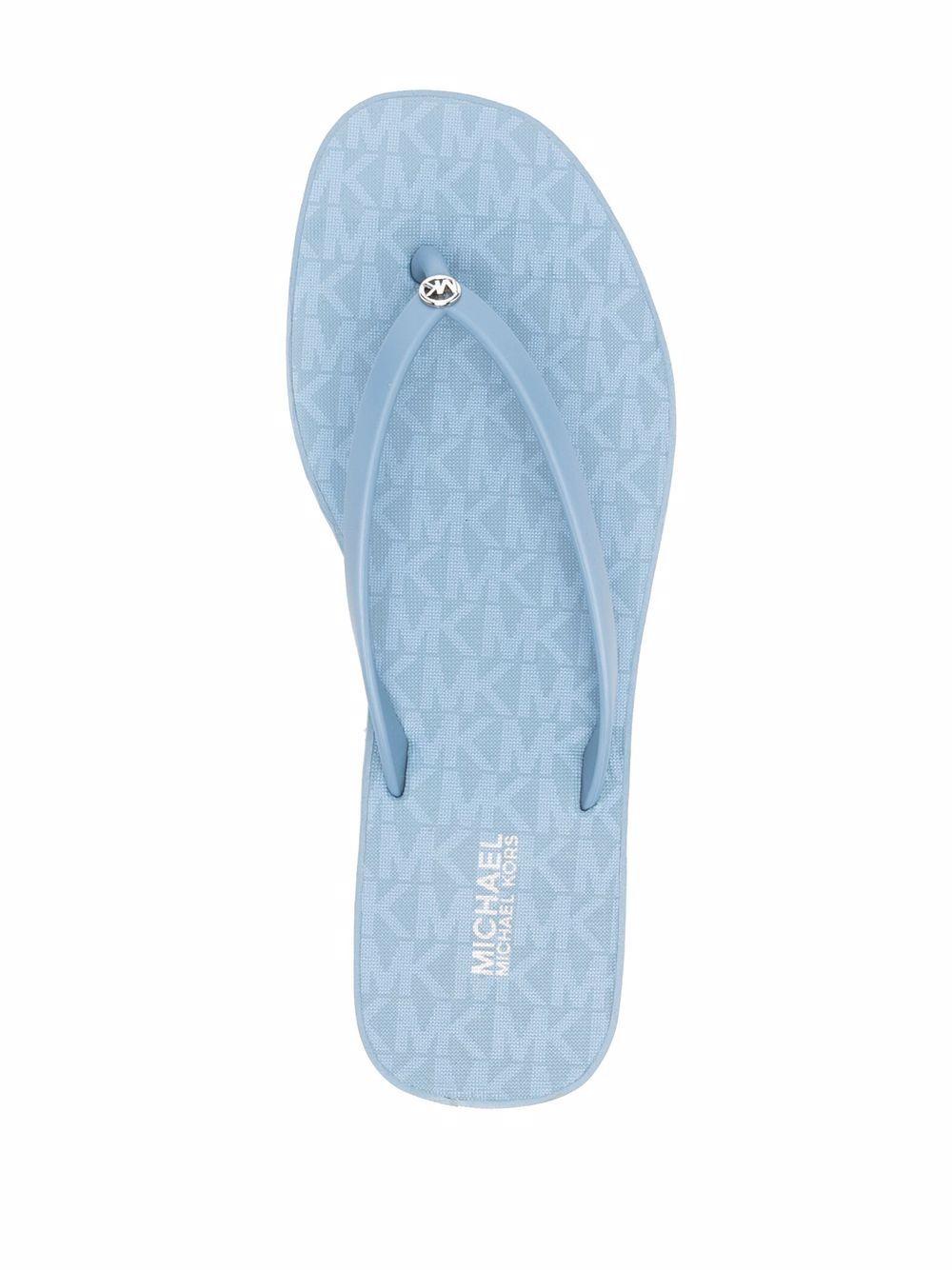 Michael Kors Lilo Flip Flops in Blue Lyst
