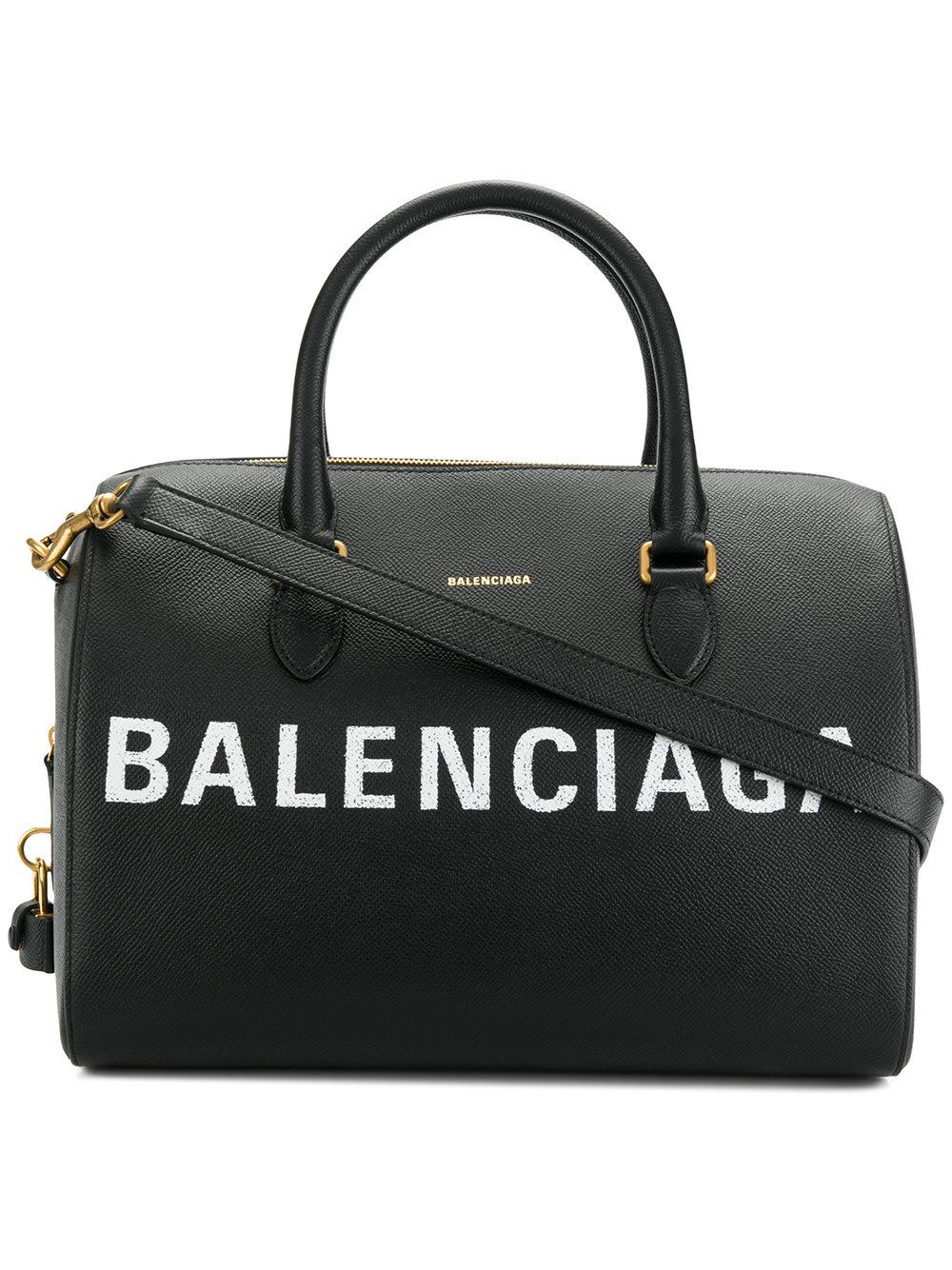Borsa Bowling Ville MediaBalenciaga in Pelle di colore Nero | Lyst