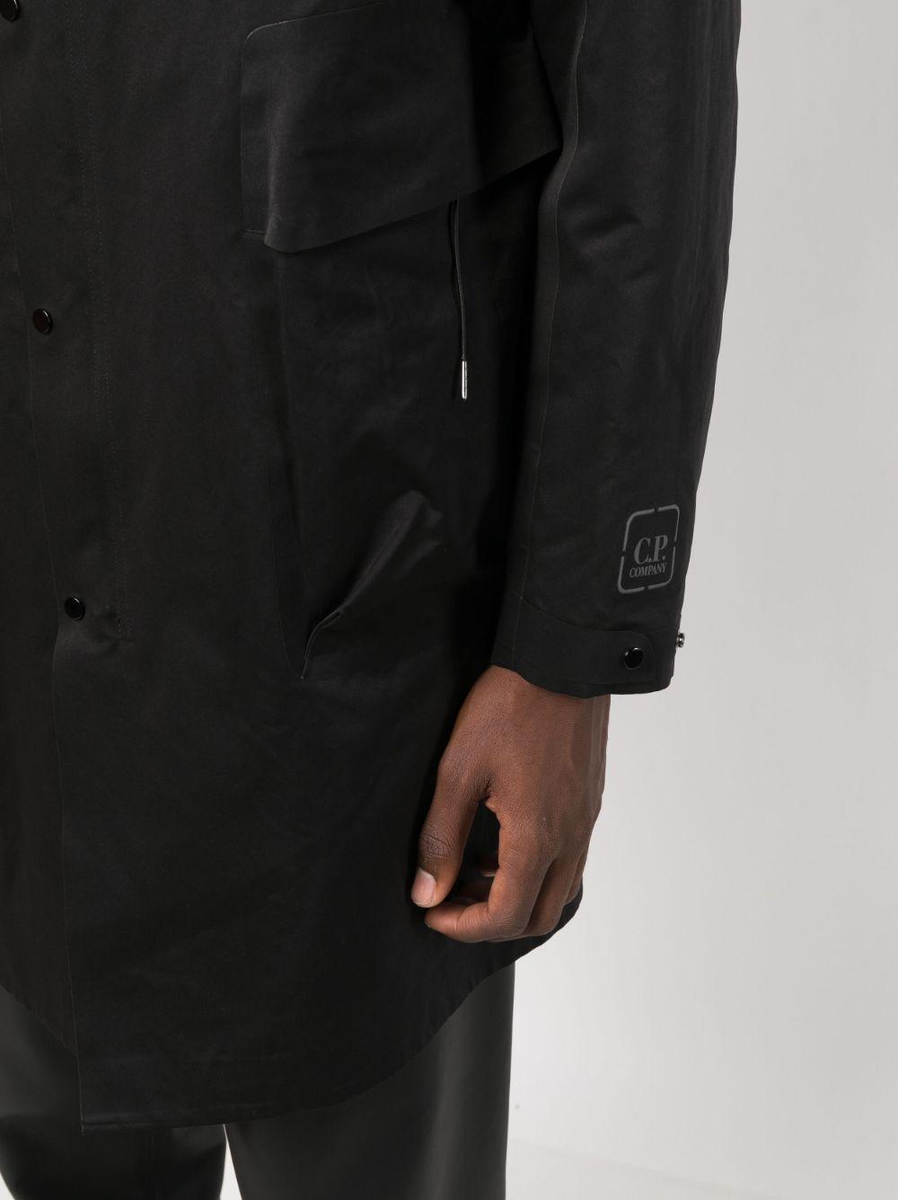 C.P. Company Layered Hooded Down feather Jacket in Black for Men