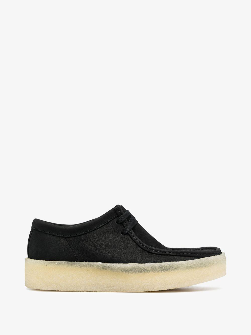 Clarks Wallabee Cup Leather Brogues in Black for Men | Lyst
