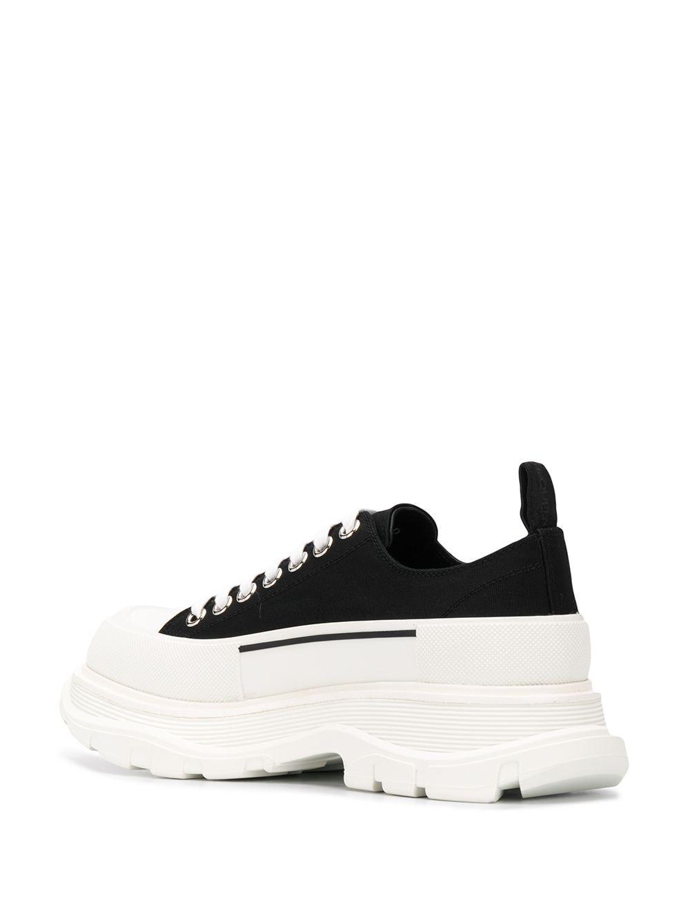 Alexander McQueen Tread Slick Cotton Sneakers in Black for Men ...