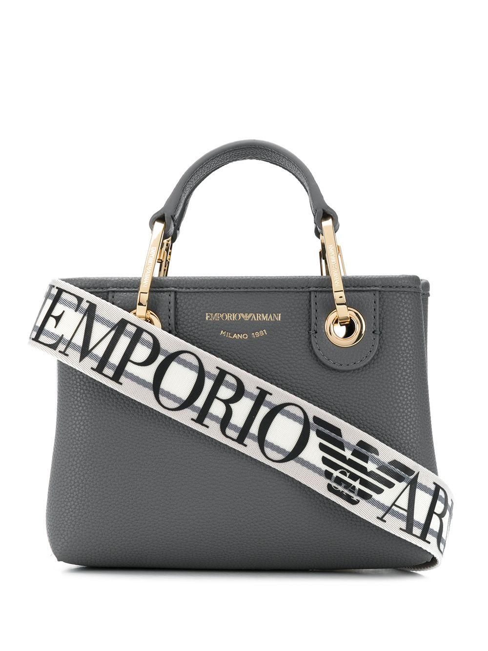 Emporio Armani Logo-print Strap Tote Bag in | Lyst