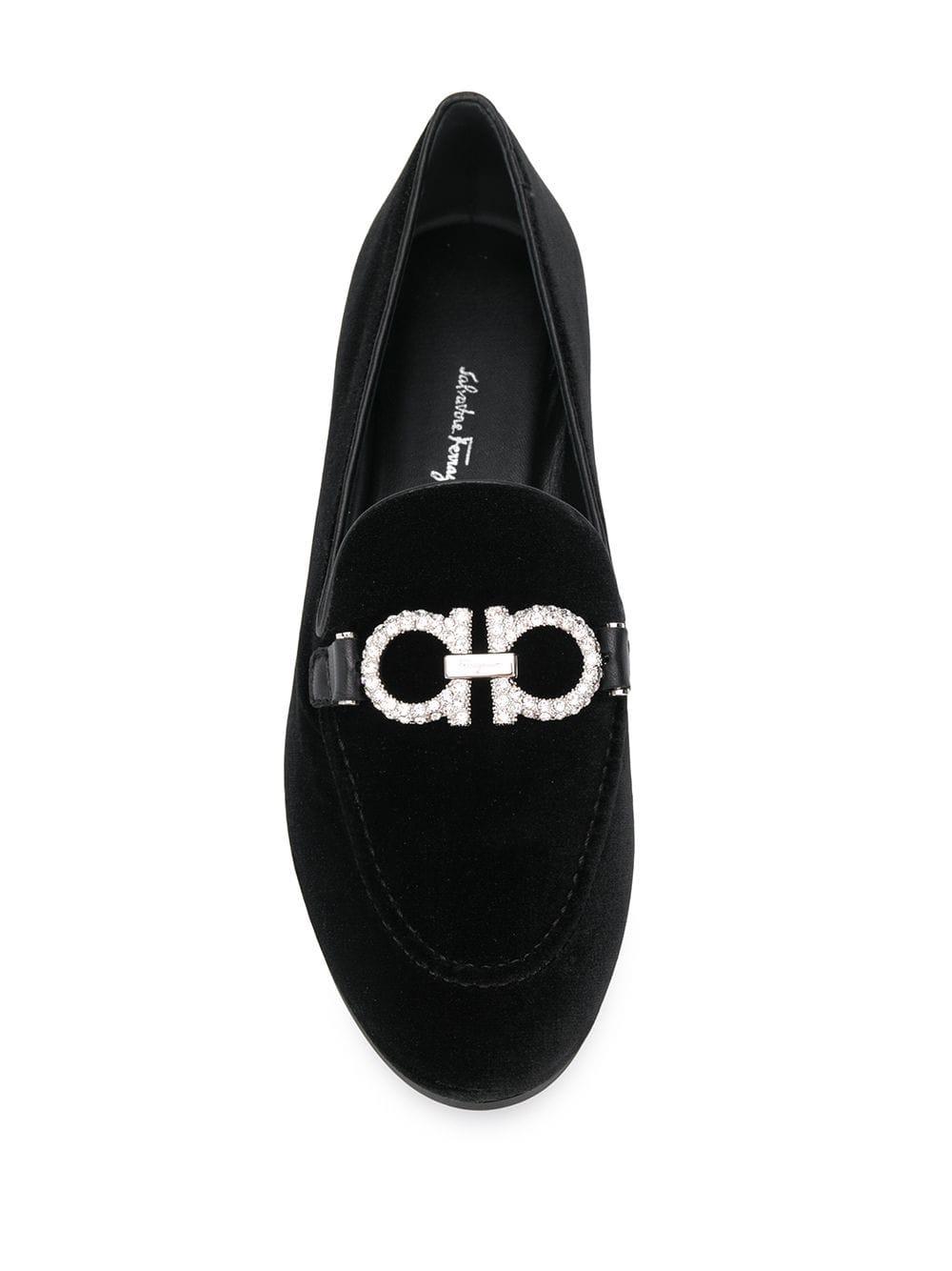 salvatore ferragamo trifoglio leather loafer