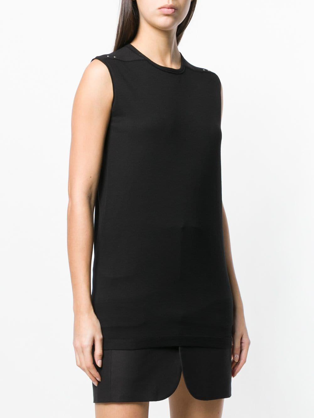 Rick Owens Cotton Fitted Tank Top in Black - Save 45% - Lyst