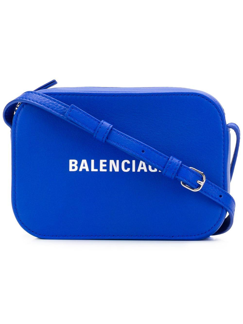 Balenciaga Leather Everyday Camera Bag Xs in Blue | Lyst