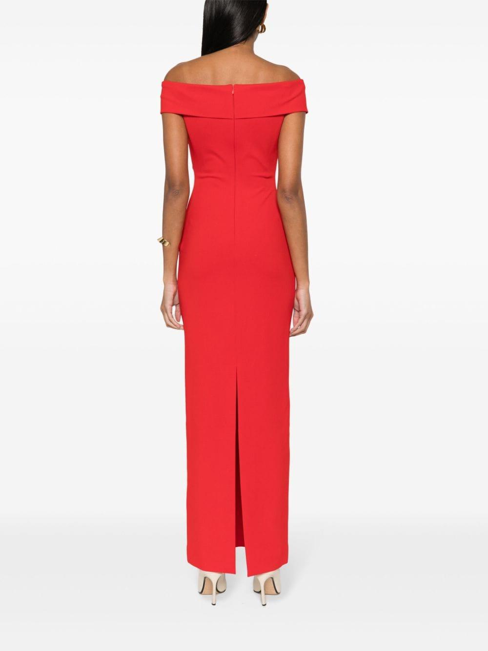 ワンピース SOLACE LONDON Woman Dress Red OS40014 RED Talia Maxi Dress