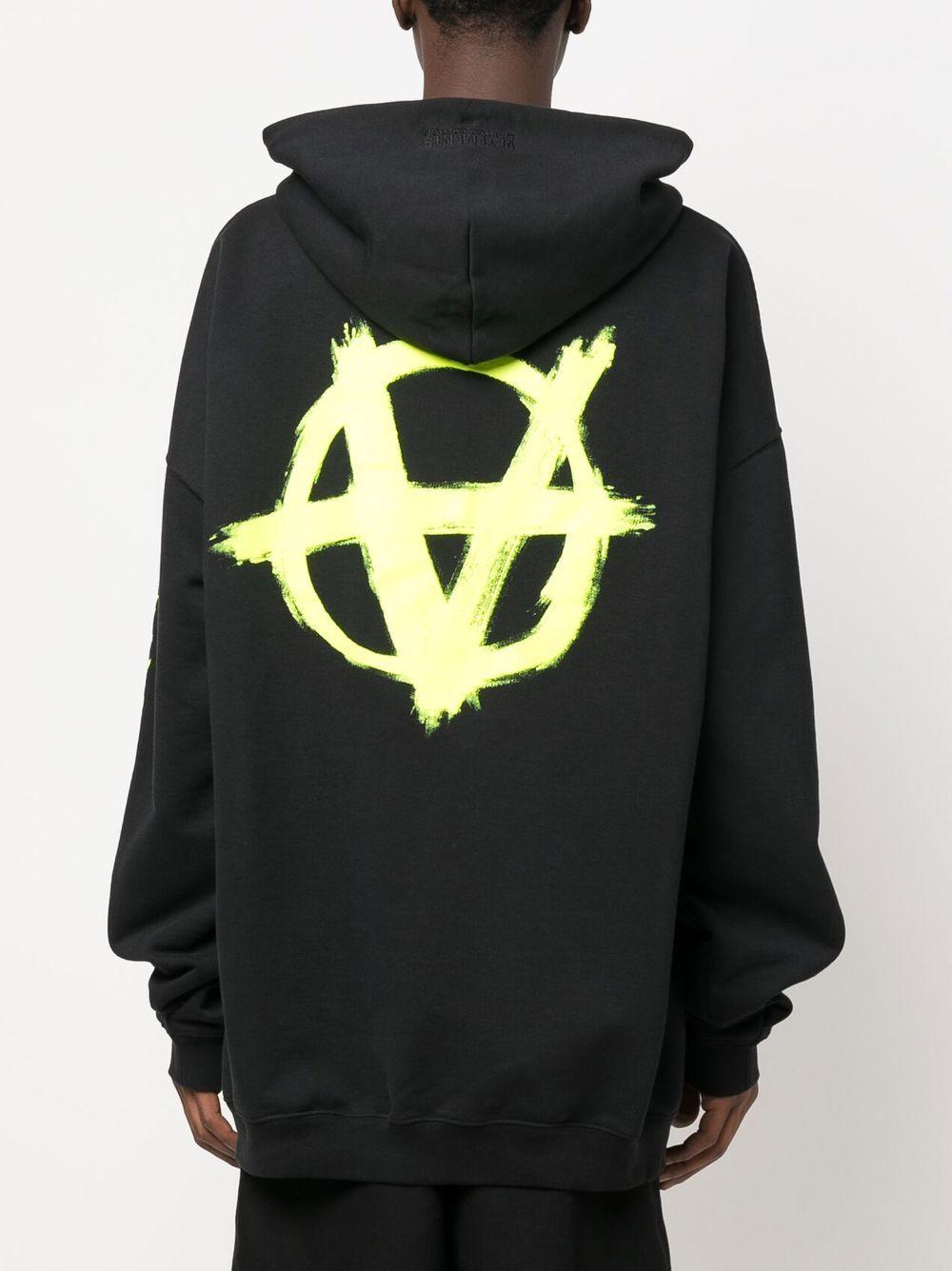 Vetements Double Anarchy Sweatshirt in Black for Men | Lyst